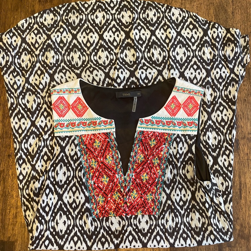 THML Patterned Mini Dress
